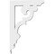 Ekena Millwork Preston Architectural Grade PVC Bracket, 5/8"W X 4 1/2"D X 7"H BKTP01X04X07PR - alternate 4